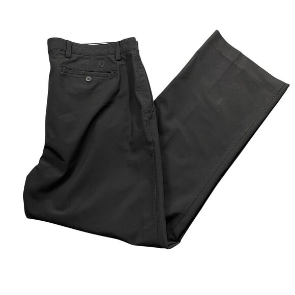 FootJoy Mens 40 x 32 Black Pants Zipper Pockets Nylon Spandex Golf - Picture 1 of 6